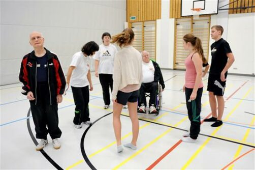 2012 Behindertenturnen zusammen mit der Trampolinriege des STV Möriken-Wildegg