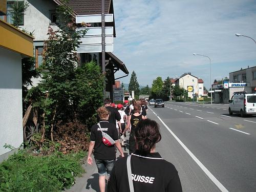Trampolinriege des STV Möriken-Wildegg an der Gymnaestrada 2007