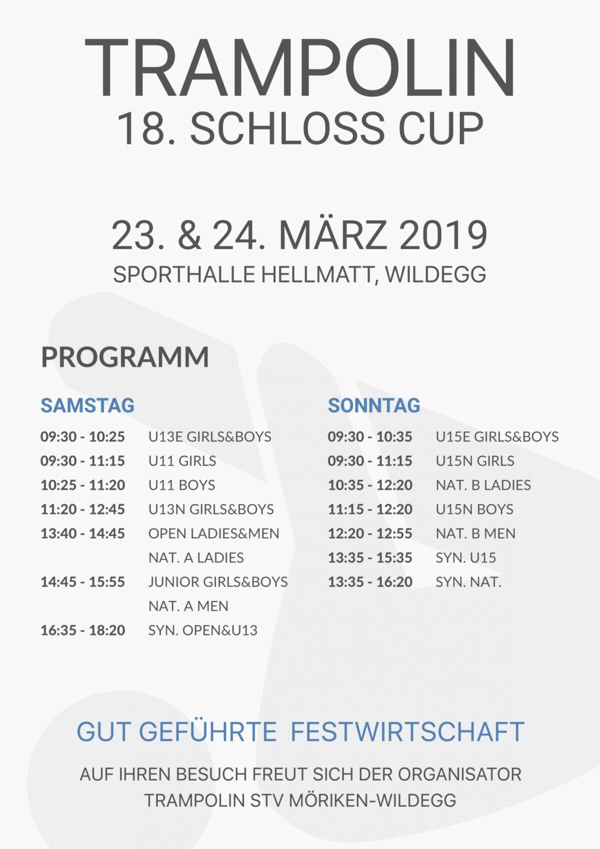 Trampolin Schloss Cup 2019 in Wildegg