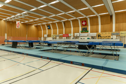 2023 Schloss Cup Trampolinwettkampf in der 3-fach Turnhalle Hellmatt in Wildegg