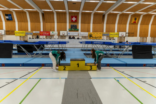 2023 Schloss Cup Trampolinwettkampf in der 3-fach Turnhalle Hellmatt in Wildegg