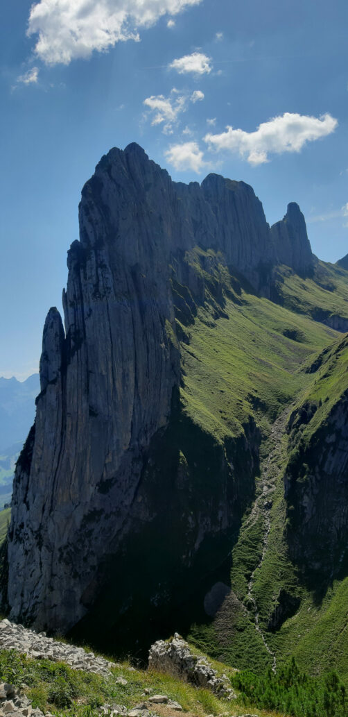 Bergturnfahrt des STV Möriken-Wildegg vom Hohen Kasten im Alpsteingebiet zum Berggasthaus Bollewees am Fälensee