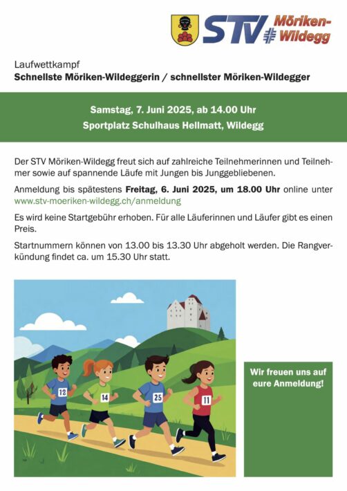 2025 Flyer Schnellste:r Möriken-Wildegger:in